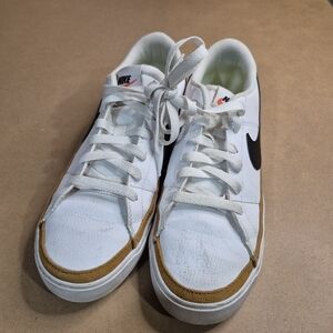 Nike White and Tan Sneakers